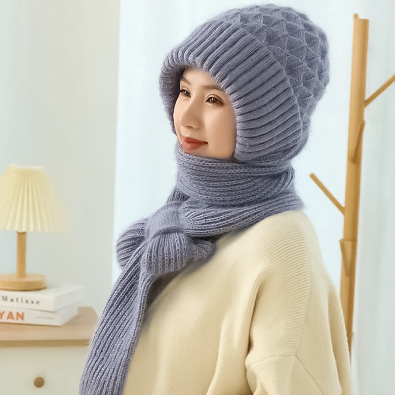 Integrerat Hörselskydd Vindtight Mössa Scarf