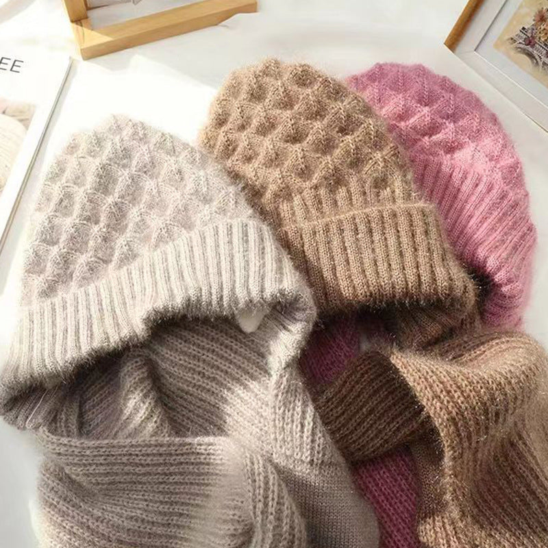 Integrerat Hörselskydd Vindtight Mössa Scarf