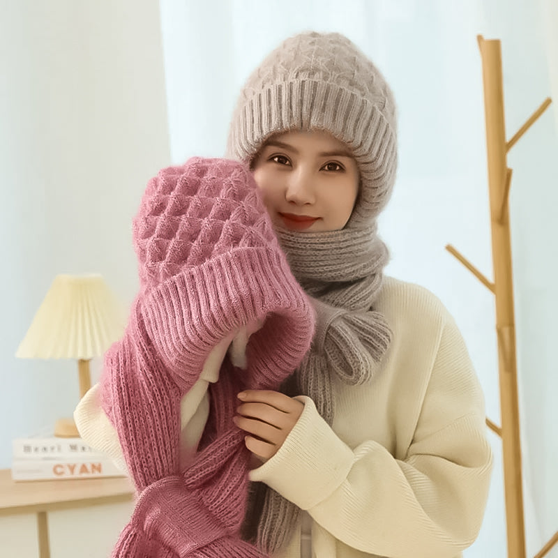 Integrerat Hörselskydd Vindtight Mössa Scarf