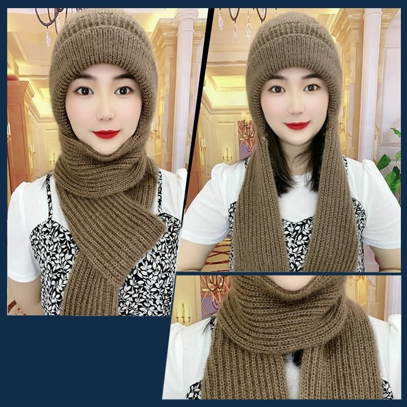 Integrerat Hörselskydd Vindtight Mössa Scarf