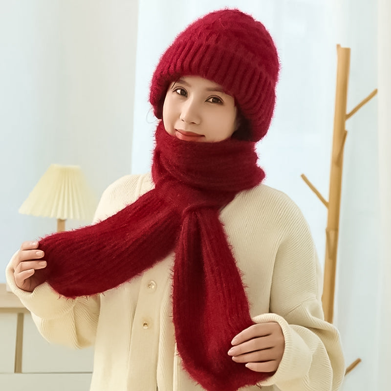 Integrerat Hörselskydd Vindtight Mössa Scarf