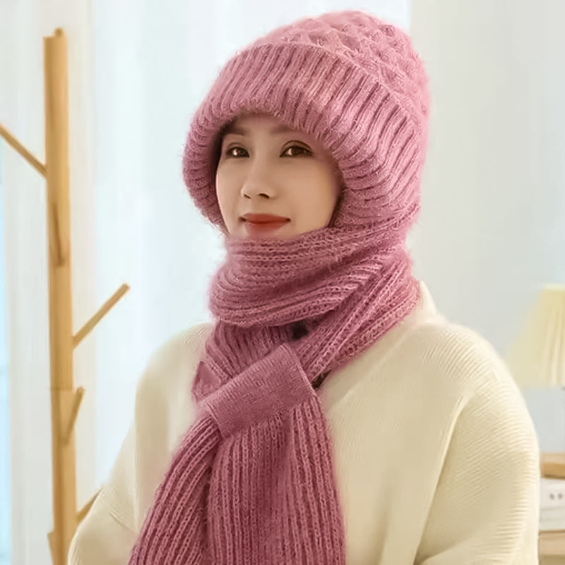 Integrerat Hörselskydd Vindtight Mössa Scarf