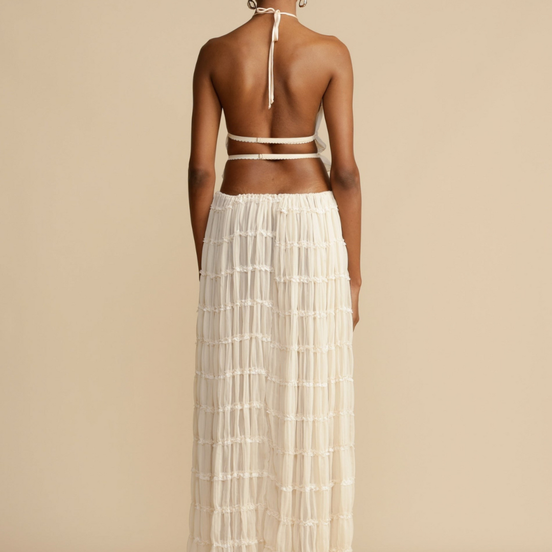 Jeanette™ | Halter topp och kjol set