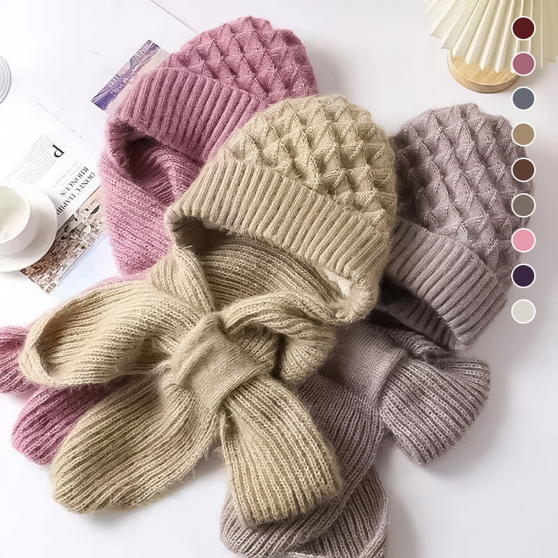 Integrerat Hörselskydd Vindtight Mössa Scarf