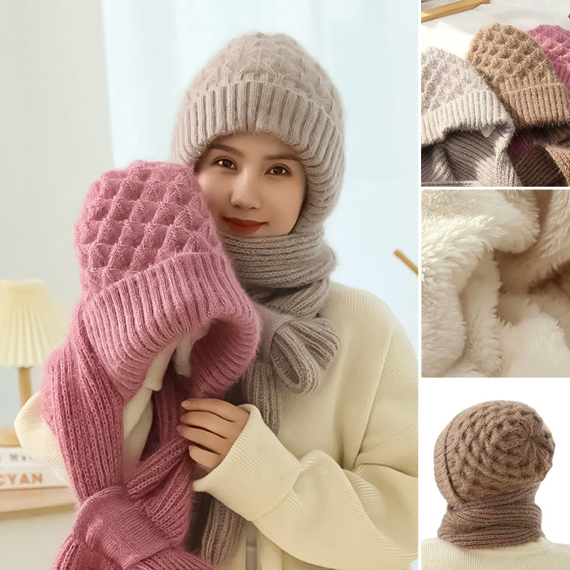Integrerat Hörselskydd Vindtight Mössa Scarf