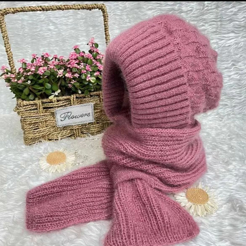 Integrerat Hörselskydd Vindtight Mössa Scarf