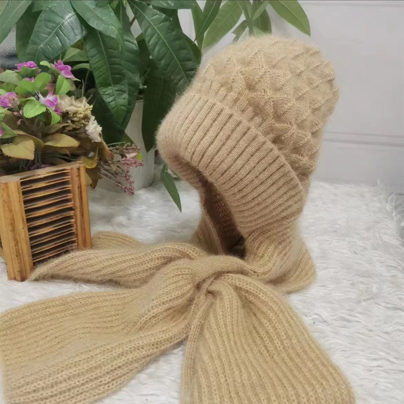 Integrerat Hörselskydd Vindtight Mössa Scarf