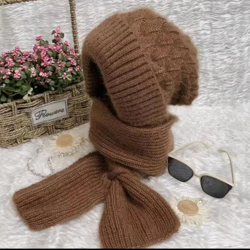 Integrerat Hörselskydd Vindtight Mössa Scarf