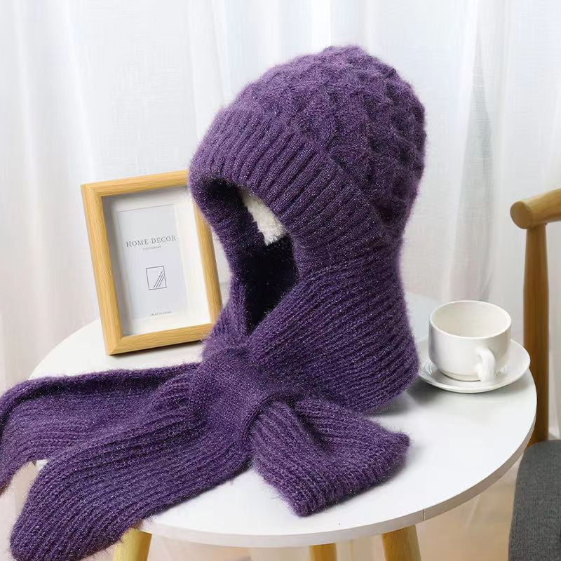Integrerat Hörselskydd Vindtight Mössa Scarf